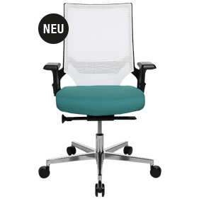 Bürostuhl T300, mit höhenverstellbaren Armlehnen, elegante Netzrückenlehne