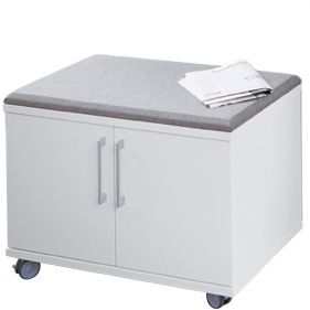 Rollschrank, mit Sitzfunktion, B 800 x T 450 x H 590 mm