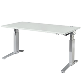 Schreibtisch mit Ansatz PLANOVA ERGOSTYLE, elektr. höhenverstellbar, B 1800 mm