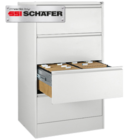 Hängeregistraturschrank zweibahnig + 50 Hängeregistraturmappen SET