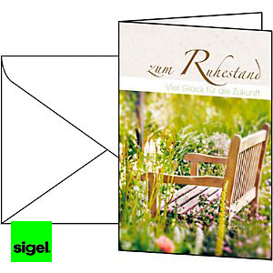 Glückwunsch-Karten Ruhestand, inkl. weißer Umschläge, 10 Stück
