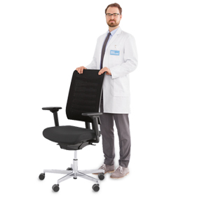 Bürostuhl SSI Proline Premium P2+/S2+, mit o. ohne Armlehnen, 3-D Sitzgelenk
