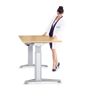 Schreibtisch Schreibtisch PLANOVA ERGOSTYLE, C-Fuß, Rechteck, einst. elektr. höhenverstellbar, B
