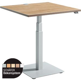 Ansatztisch FLEXXAS, elektrisch höhenverstellbar, ergonomisch, B 800 mm, div. Varianten