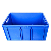 Sparset Regalkasten RK 521 für Regaltiefe 500 mm, Polystyrol, blau, 5 Stück