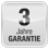 3 Jahre Garantie | Unabhängig der gesetzlichen Gewährleistung bieten wir Ihnen 3 volle Jahre kostenlose Garantie.