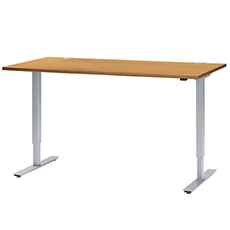 Schreibtisch, 1-stufig elektr. höhenverstellbar, B 1200, 1600, und 1800 mm