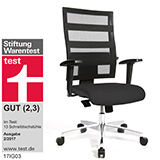 Topstar Bürostuhl X-PANDER, mit Armlehnen, Netz-Lehne mit elastischen Gummibändern