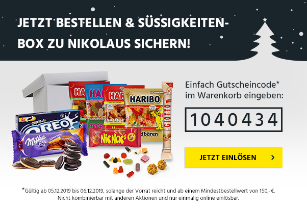 Gratis Süßigkeitenbox, Haribo, Oreo, Milka