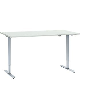 Top Deal Schreibtisch, einstufig elektrisch höhenverstellbar, Rechteck, T-Fuß, B 1600 mm