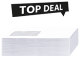 Top Deal Sparset Briefumschläge, DIN lang, selbstklebend, mit Fenster, weiß, 1000 Stück