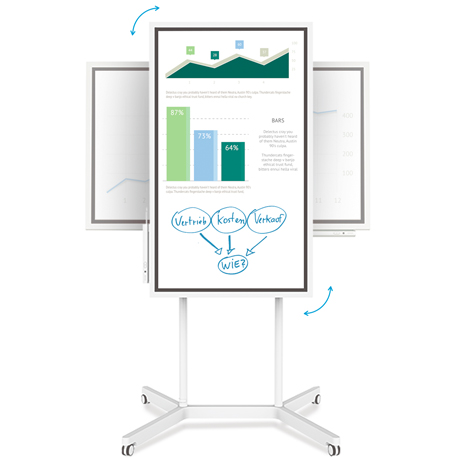 Digitales Flipchart Samsung "Flip", 55", Touch-Panel, Speicher- & Screen-Sharing-Funktion, inkl.