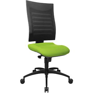 Bürostuhl SSI PROLINE S1, Synchronmechanik, ohne Armlehnen, 3D-Netz-Rückenlehne, Bandscheibensitz