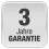 3 Jahre Garantie | Unabhängig der gesetzlichen Gewährleistung bieten wir Ihnen 3 volle Jahre kostenlose Garantie.