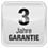 3 Jahre Garantie | Unabhängig der gesetzlichen Gewährleistung bieten wir Ihnen 3 volle Jahre kostenlose Garantie.