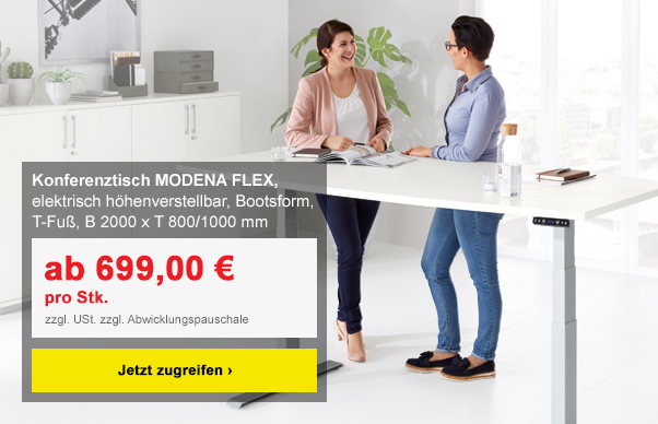 Konferenztisch MODENA FLEX, elektrisch höhenverstellbar, Bootsform, T-Fuß, B 2000 x T 800/1000 mm, lichtgrau