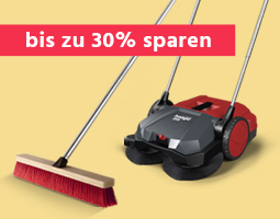 Herbstangebote bis zu 30% sparen z.B. auf Kehrmaschinen, Besen u.v.m.
