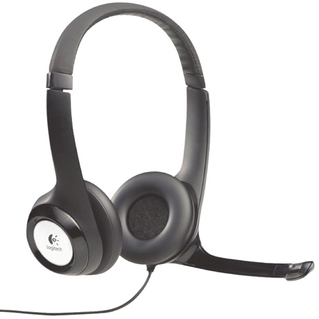 PC Headset Logitech 960 USB, binaural, kabelgebunden, Mikrofon mit Rauschunterdrückung, schwarz