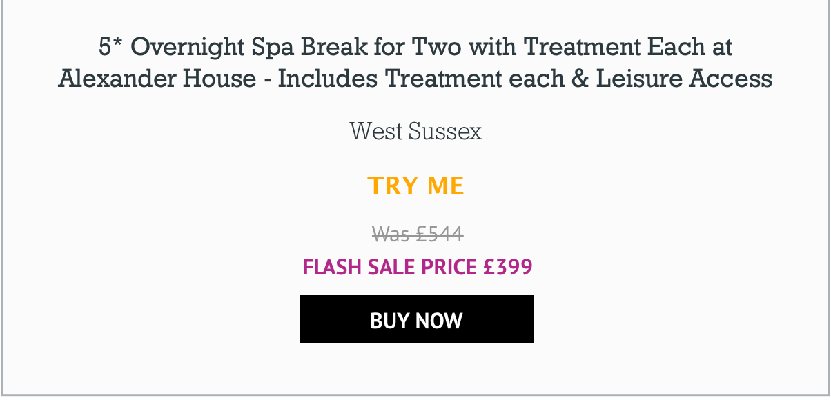 5* Overnight Spa Break for Two with Treatment Each at Alexander House - Includes Treatment each & Leisure Access - £399