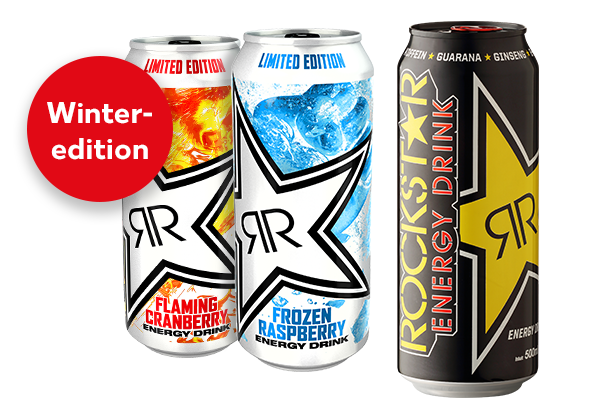 ROCKSTAR Energy Drink; Störer: Winteredition