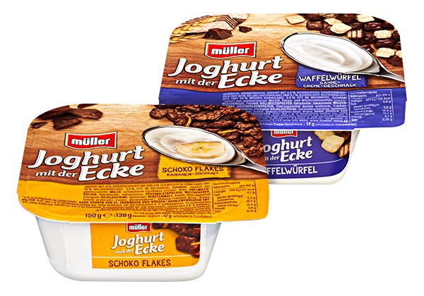 MÜLLER Joghurt mit der Ecke; versch. Sorten