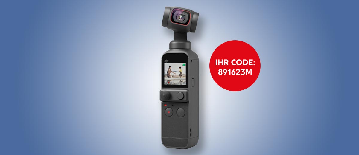 Modellbeispiel: DJI Pocket Actioncams; Ihr Code: 891623M