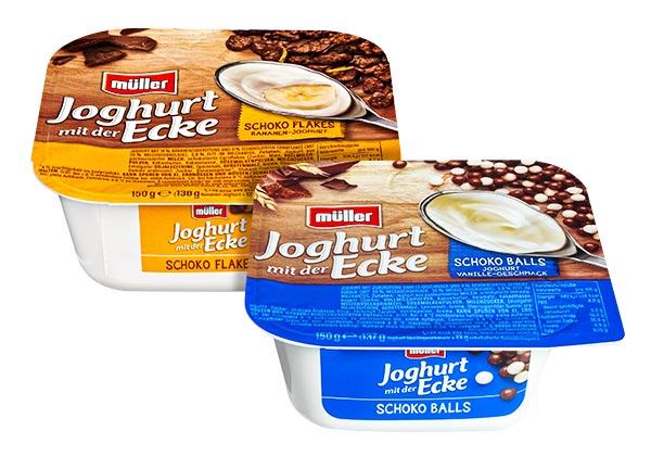 MÜLLER Joghurt mit der Ecke; versch. Sorten