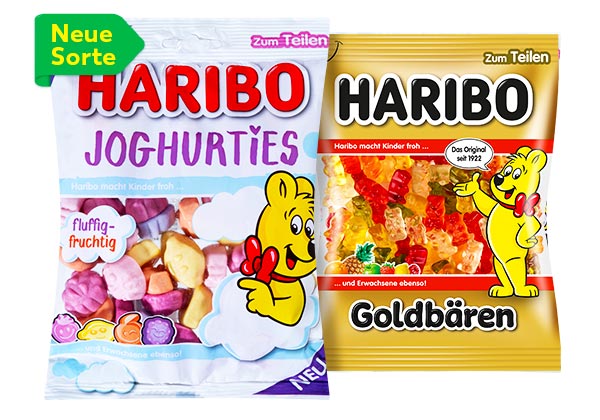 HARIBO Fruchtgummmis oder Lakritz; Störer: Neue Sorte