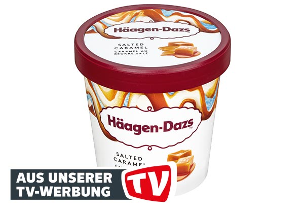 HÄAGEN-DAZS Eiscreme; Störer: Aus unserer TV-Werbung