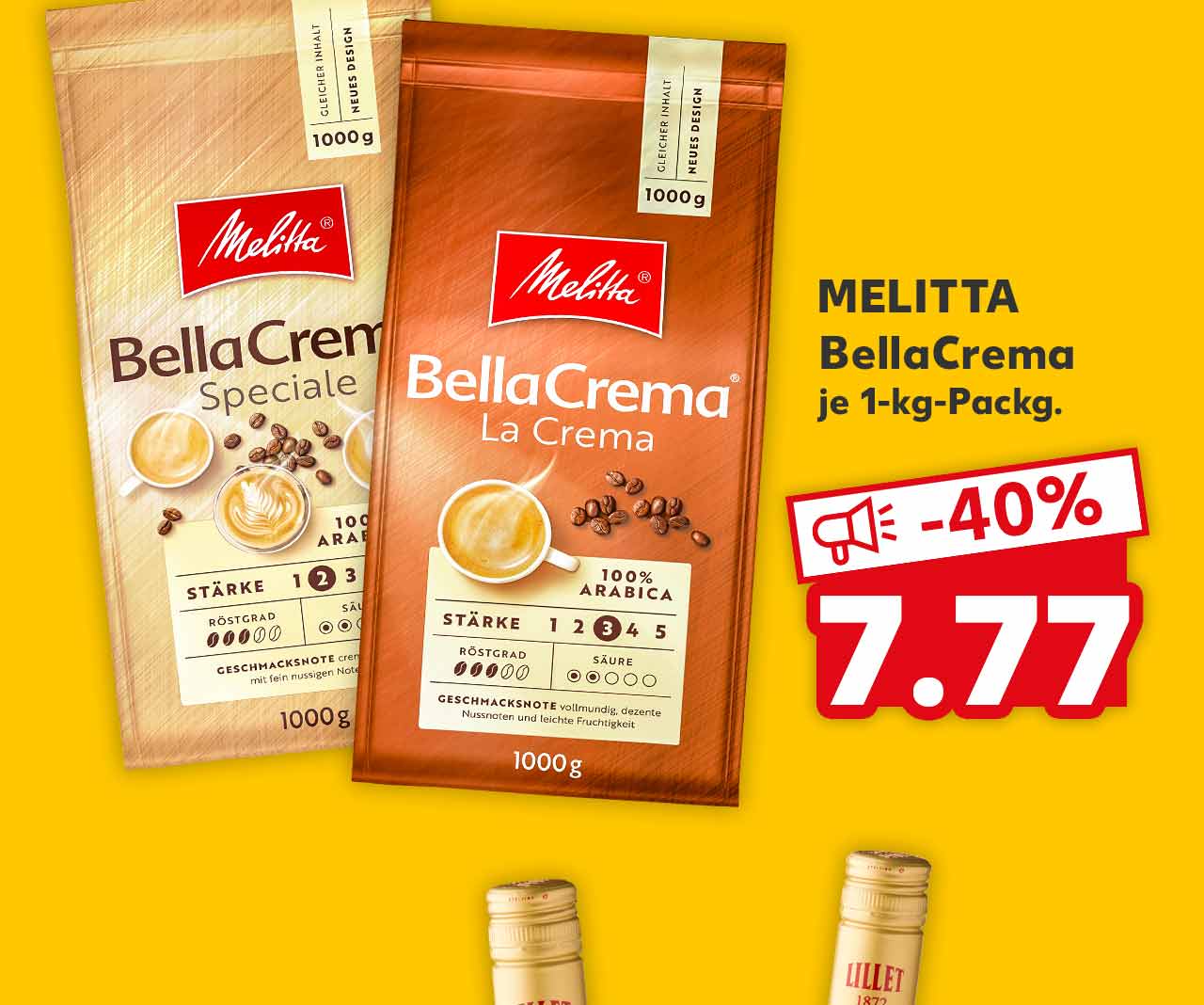 MELITTA BellaCrema versch. Sorten je 1-kg-Packg. für 7.77 Euro
