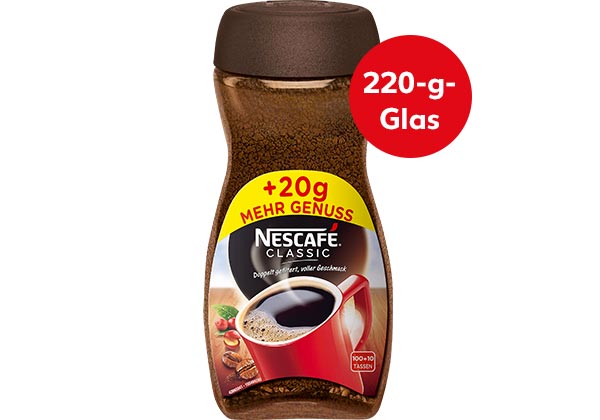 NESCAFÉ Classic; Störer: 220-g-Glas