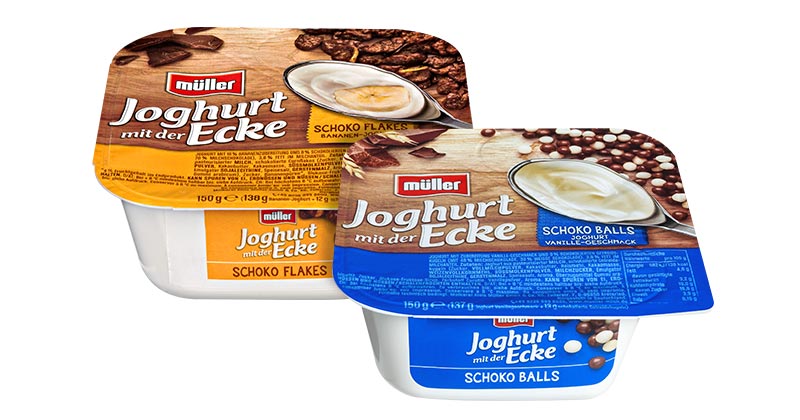 MÜLLER Joghurt mit der Ecke, versch. Sorten