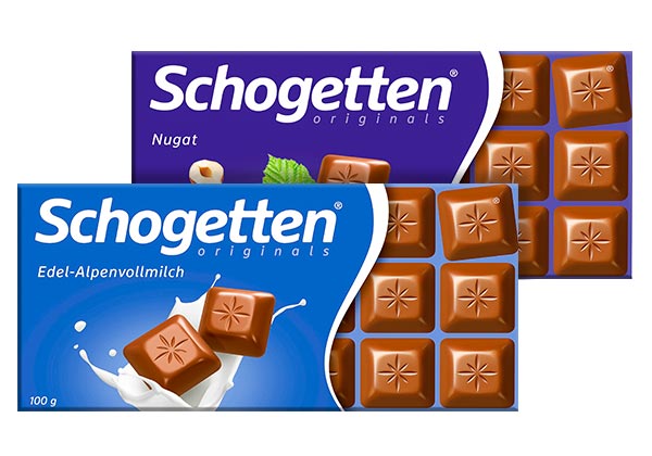 SCHOGETTEN Schokolade, versch. Sorten