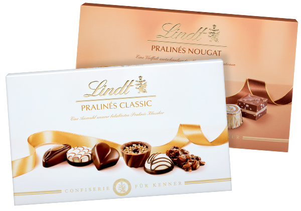LINDT Pralinés, versch. Sorten