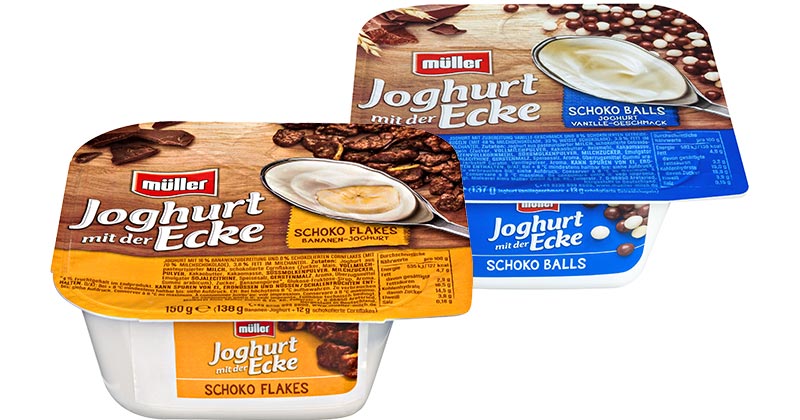 MÜLLER Joghurt mit der Ecke, versch. Sorten
