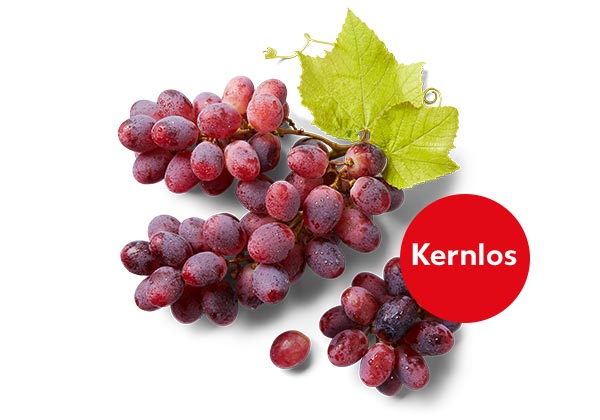 Span./ital. Tafeltrauben, rot; Störer: Kernlos