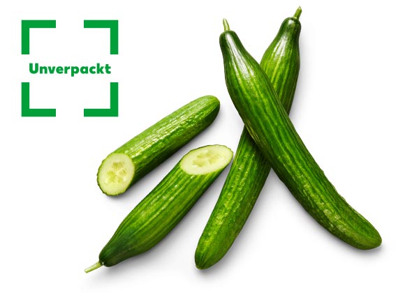 Niederl./belg. Gurke lose; Logo: Unverpackt