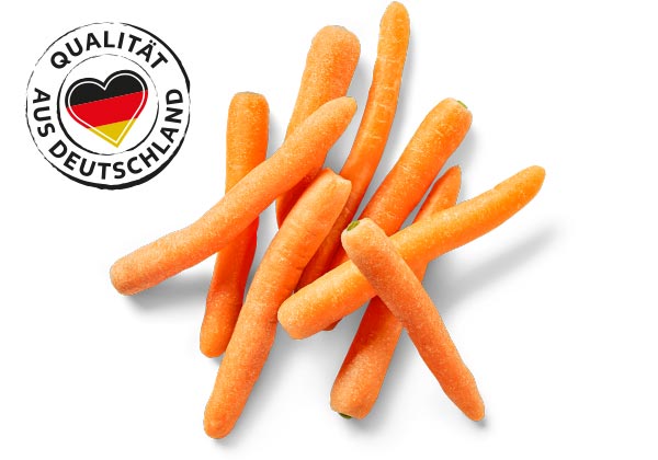 Dtsch. Möhren, Logo: QUALITÄT AUS DEUTSCHLAND