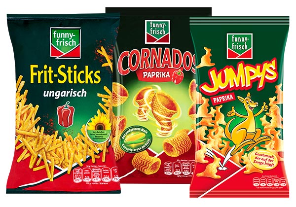 FUNNY-FRISCH Knuspersnack, versch. Sorten