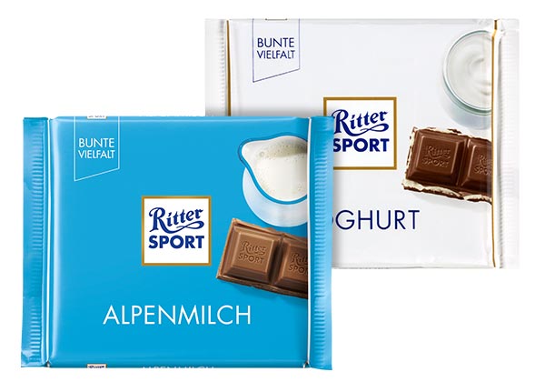 RITTER SPORT Schokolade Bunte Vielfalt; versch. Sorten