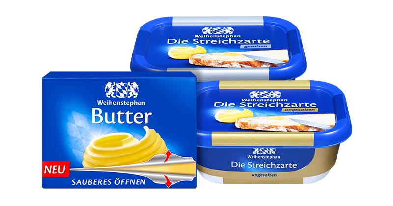  WEIHENSTEPHAN Butter oder Die Streichzarte, versch. Sorten