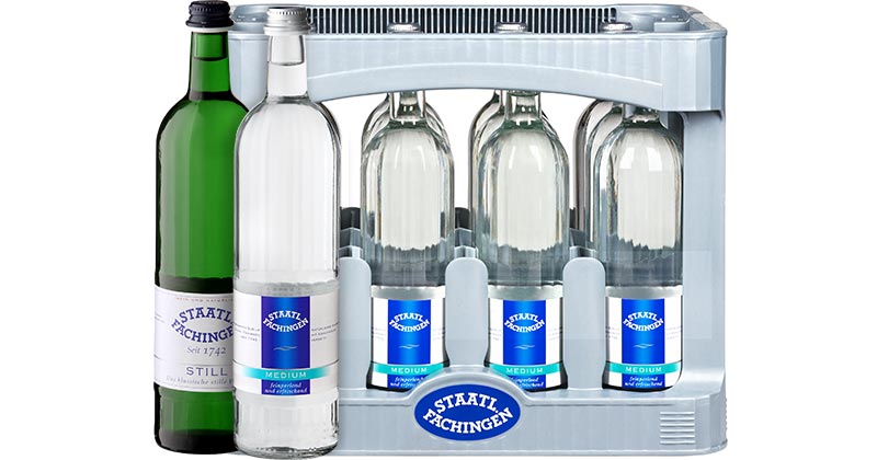 STAATL. FACHINGEN Heilwasser still oder Mineralwasser medium