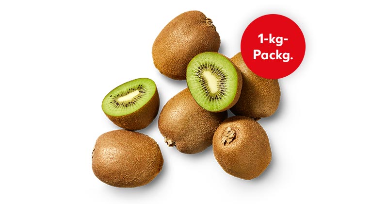 Ital./griech. Kiwis; Störer: 1-kg-Packg.