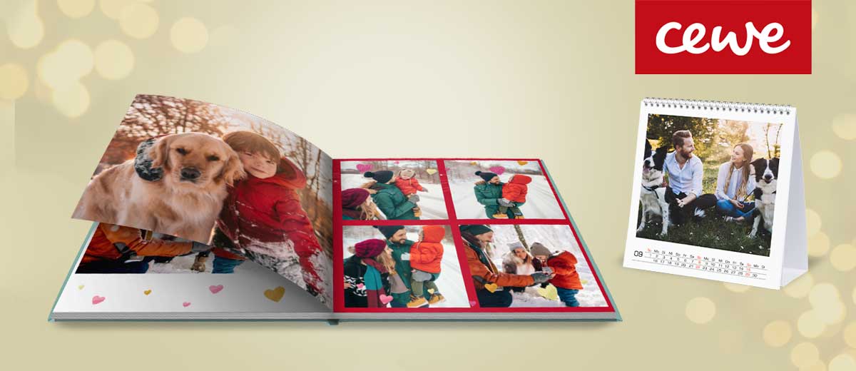 Logo: CEWE; Fotobuch und Fotokalender
