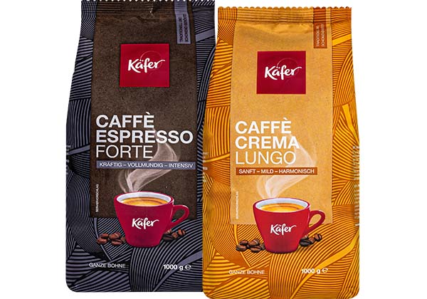 KÄFER Caffè Crema Lungo oder Espresso Forte