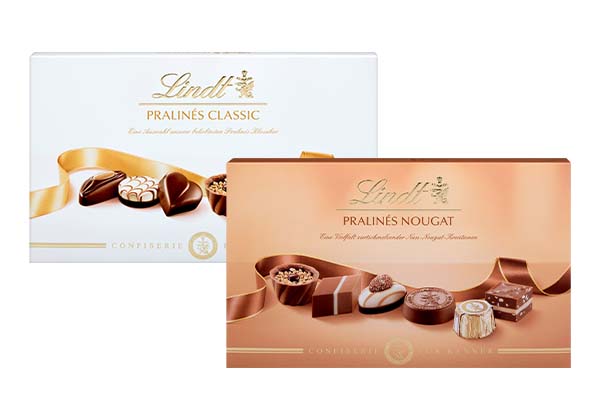 LINDT Pralinés, versch. Sorten
