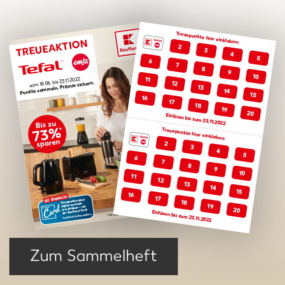 Sammelkarte Treueaktion; Button: Sammelheft herunterladen