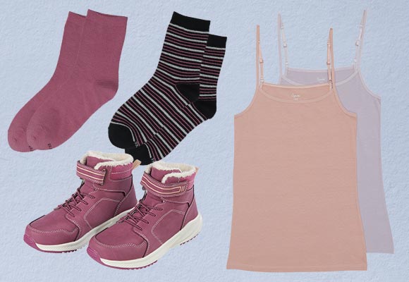 KUNIBOO®/ HIP&HOPPS®/ OYANDA®/ TOWNLAND® Socken, HIP&HOPPS® Kinder-Booties, OYANDA® Spaghettiträger- Shirts