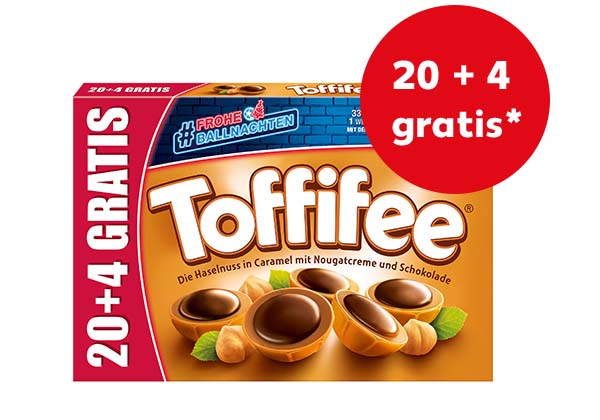 TOFFIFEE; Störer: 20 + 4 gratis*