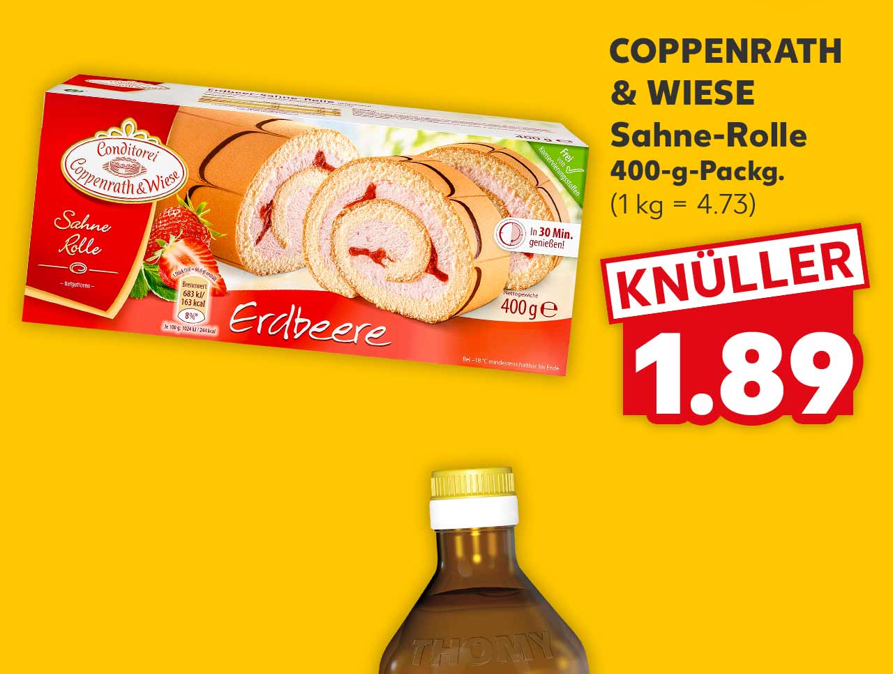 COPPENRATH & WIESE, Sahne-Rolle, 400-g-Packg. für 1.89 Euro (1 kg = 4.73)